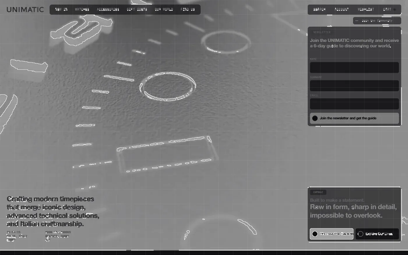 Unimatic — layout X-ray