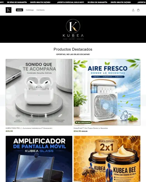COD funnel store homepage