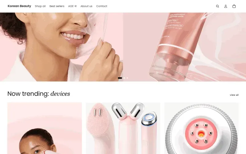 K-Beauty Store — finished design