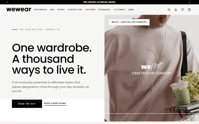 Editorial Apparel Store — finished design