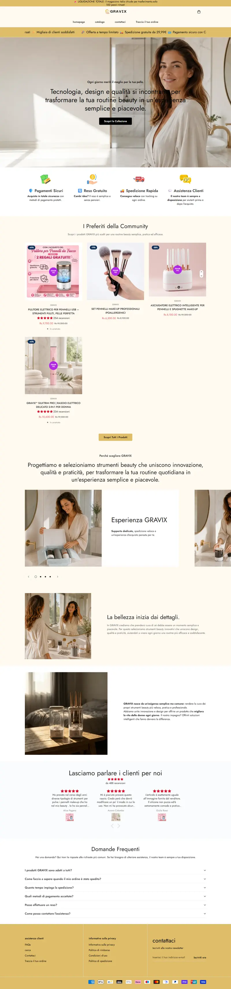 Gravix full homepage