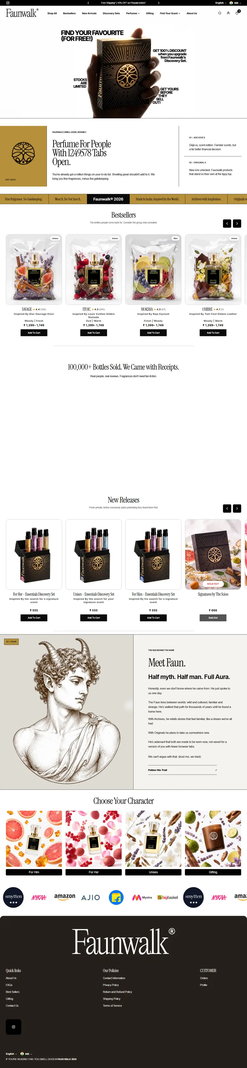 Faunwalk full homepage