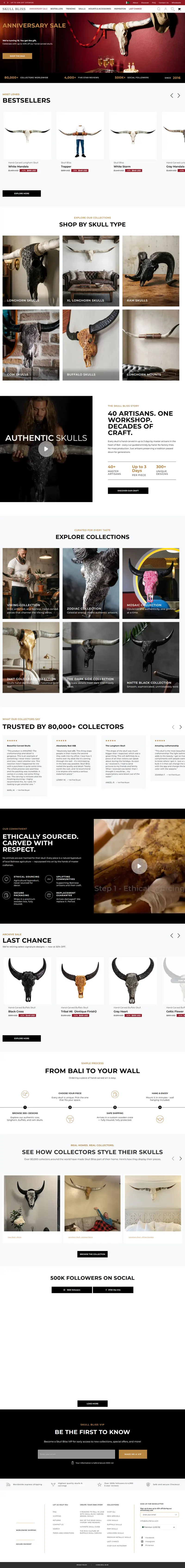 Skull Bliss homepage