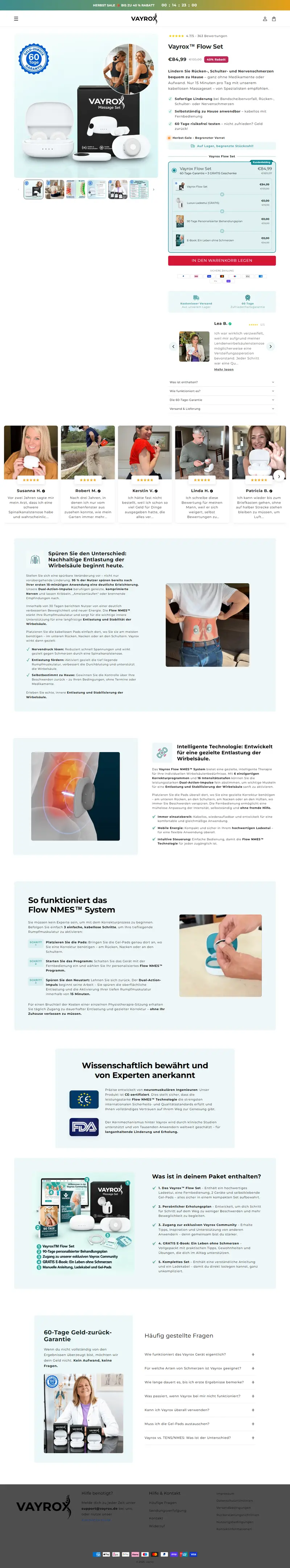 Vayrox Flow full product page