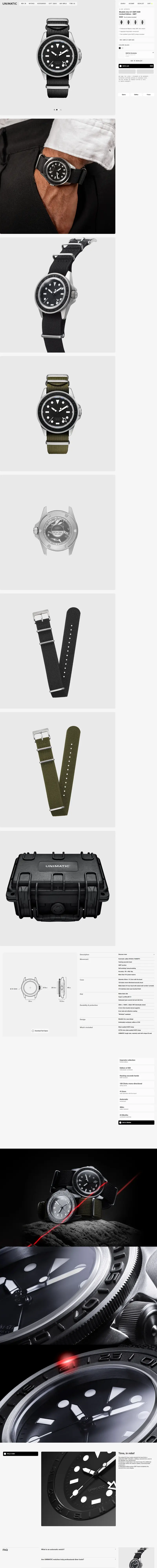 Unimatic Modello Uno product page