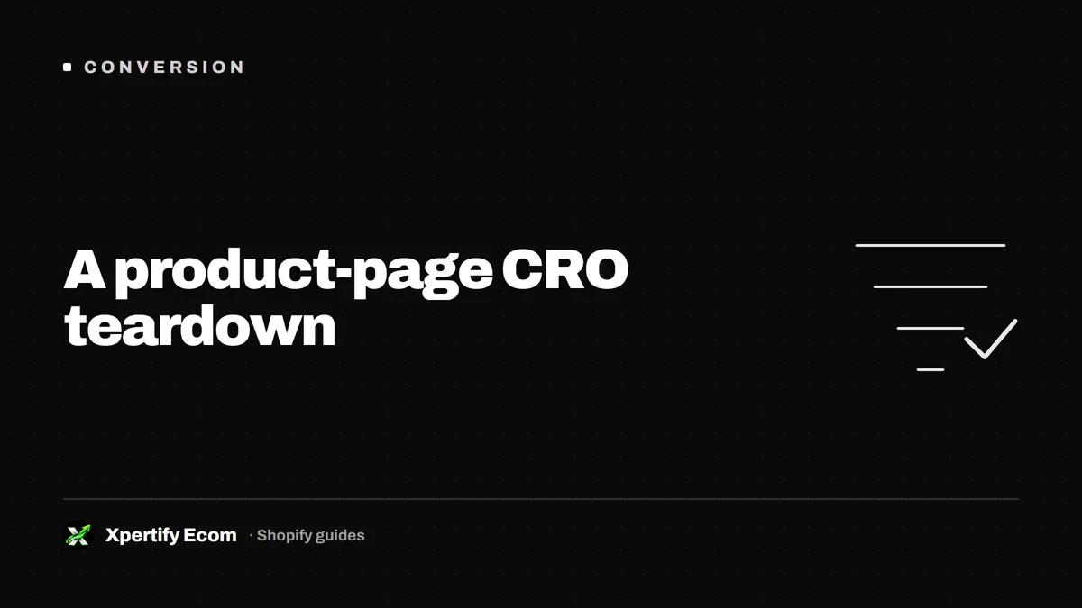 A product detail page being reviewed on screen