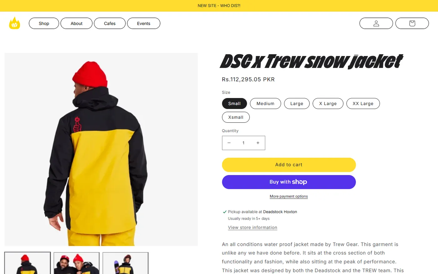 Deadstock Coffee product page