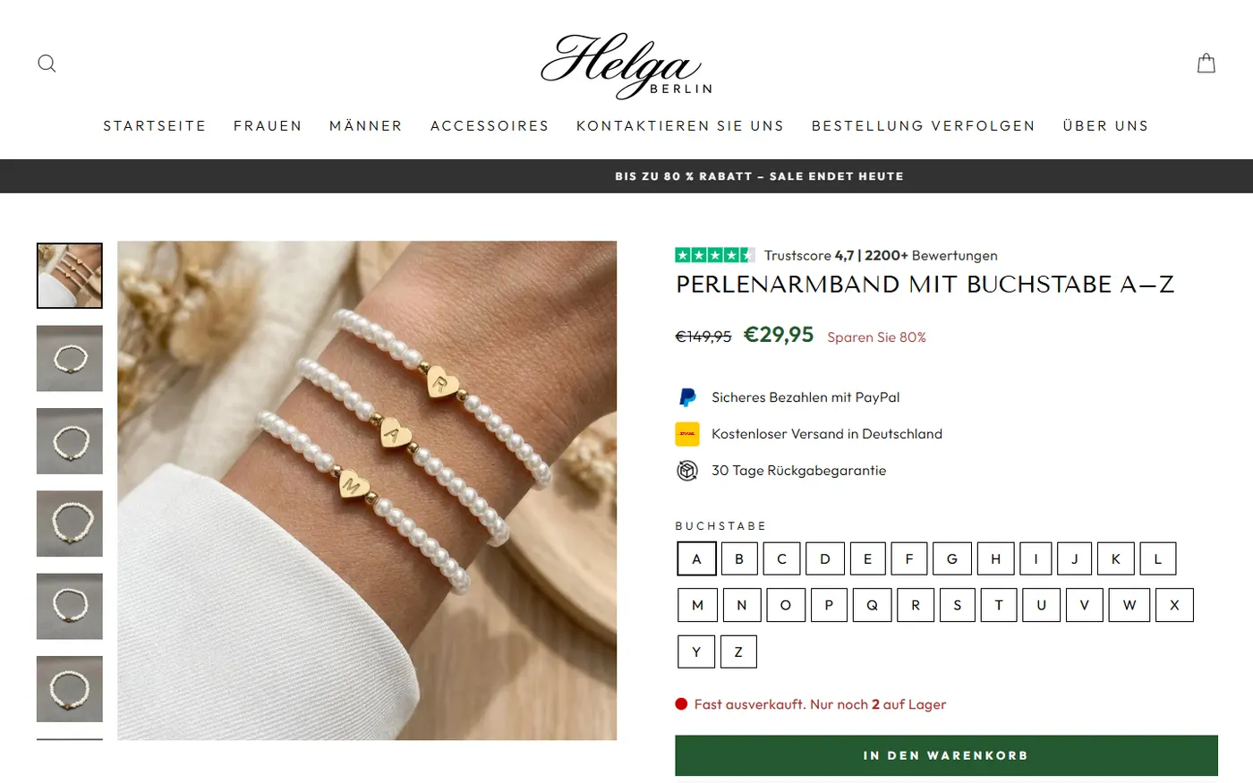 Helga Berlin product page