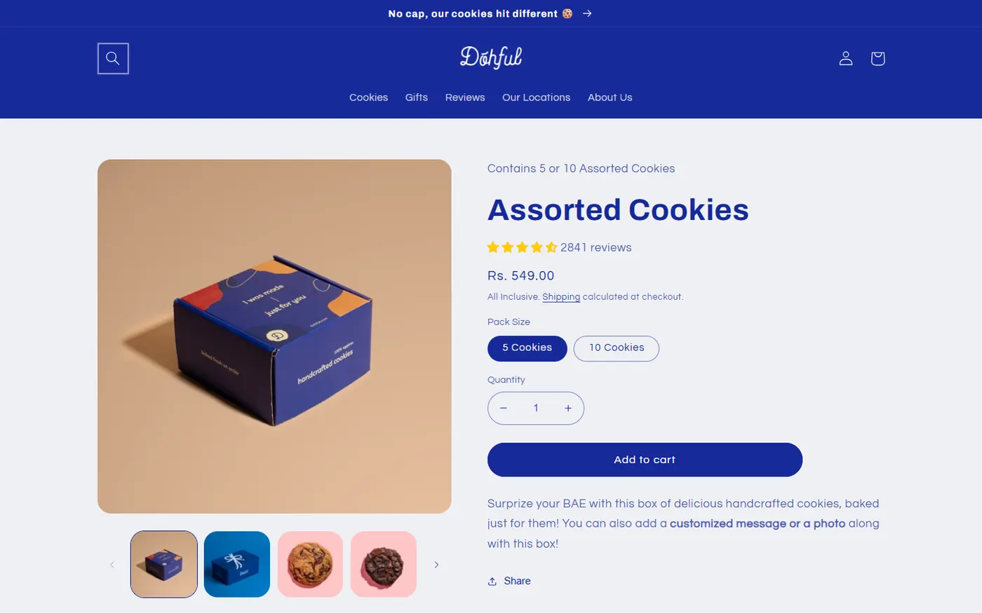 Dohful product page