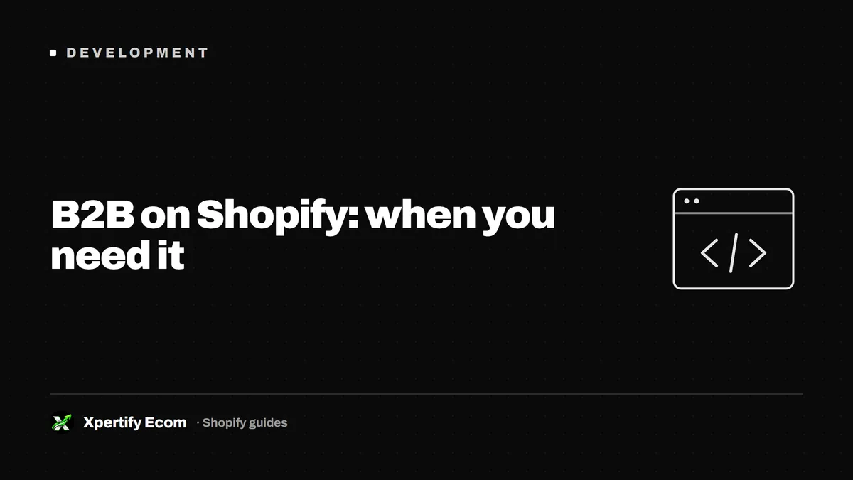 Wholesale and B2B on Shopify