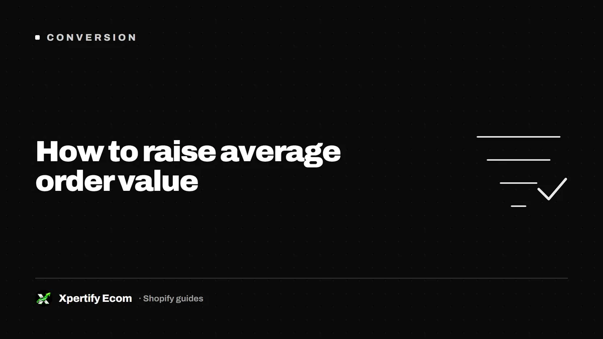How to raise average order value