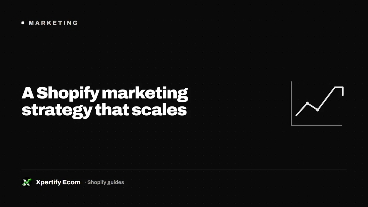 A Shopify marketing strategy that scales