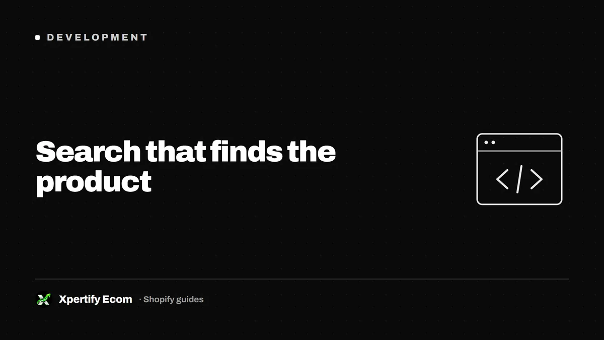 Site search results on a Shopify store