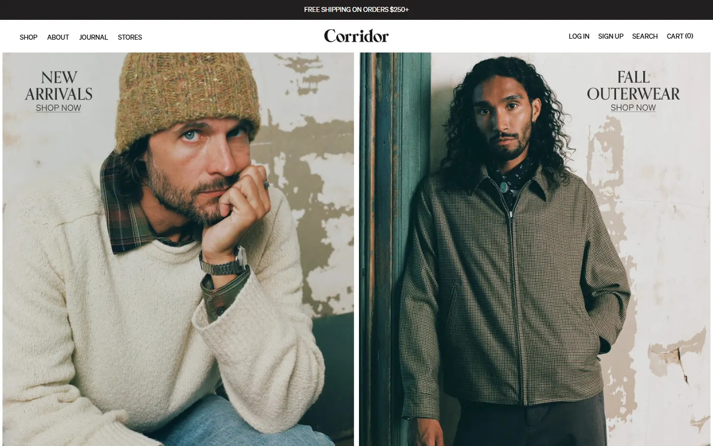 Corridor homepage