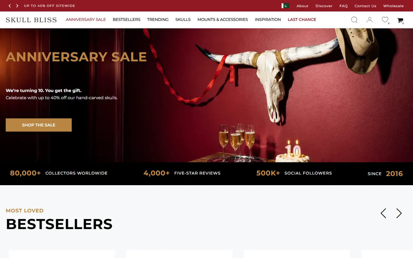 Skull Bliss homepage