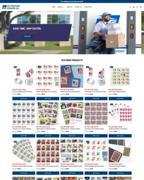 US Postage Stamps Co. storefront